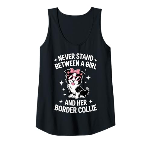 Damen Border Collie Girl Lustiger Border Collie Tank Top Damen Border Collie Girl Lustiger Border Collie Tank Top von Funny Border Collie Cool Border Collie Girl Design