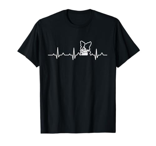 Border Collie Mama Border Collie Herzschlag EKG T-Shirt Border Collie Mama Border Collie Herzschlag EKG T-Shirt von Funny Border Collie Mom Owner Tee