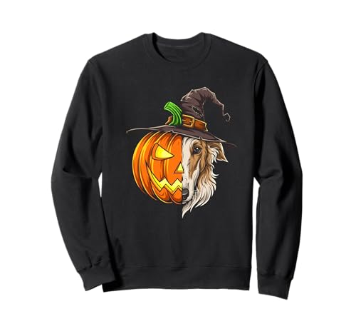 Borzoi Kürbis Jack O Laterne Halloween Kinder Herren Damen Sweatshirt Borzoi Kürbis Jack O Laterne Halloween Kinder Herren Damen Sweatshirt von Funny Borzoi Dog Lovers Halloween Pumpkin Outfits