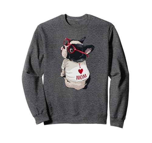 Womens Girls I Heart Mom Love Mama Boston Terrier Dog Lover Sweatshirt Womens Girls I Heart Mom Love Mama Boston Terrier Dog Lover Sweatshirt von Funny Bostie Gifts Graphic Tee Shirts & Hoodies