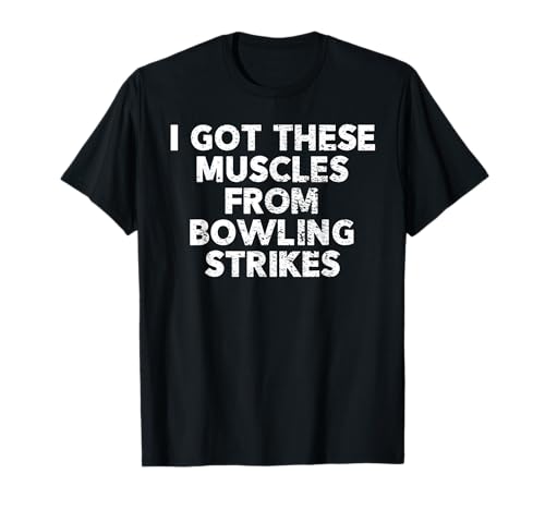 Lustiges Bowling-Shirt für Herren und Jungs T-Shirt von Funny Bowling Shirt Co