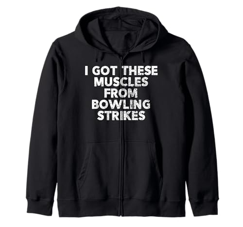 Lustiges Bowling-Shirt für Männer und Jungs Kapuzenjacke von Funny Bowling Shirt Co