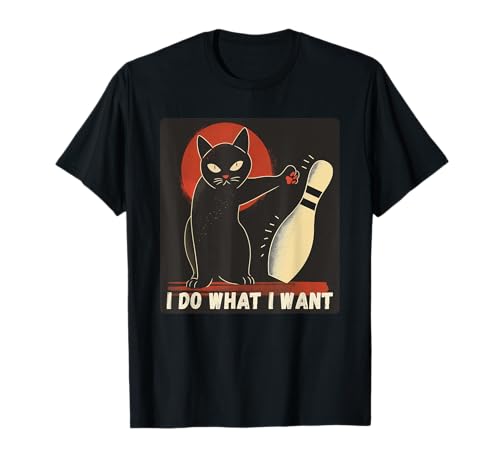 Ich Mache was ich Will Lustiger Katzenliebhaber für Herren, Damen und Kinder, Lustiges Bowling T-Shirt Ich Mache was ich Will Lustiger Katzenliebhaber für Herren, Damen und Kinder, Lustiges Bowling T-Shirt von Funny Bowling Tees