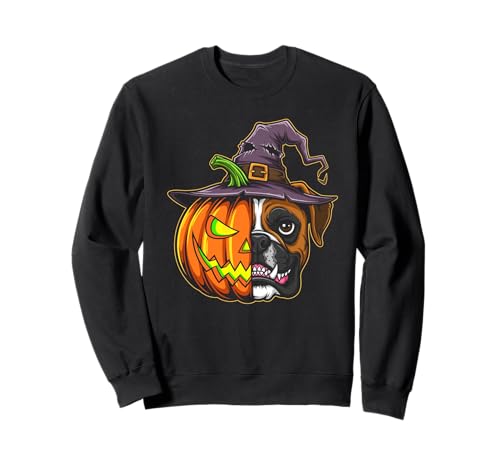 Boxer Dog Pumpkin Jack O Lantern Halloween Kinder Herren Damen Sweatshirt Boxer Dog Pumpkin Jack O Lantern Halloween Kinder Herren Damen Sweatshirt von Funny Boxer Dog Lovers Halloween Pumpkin Outfits
