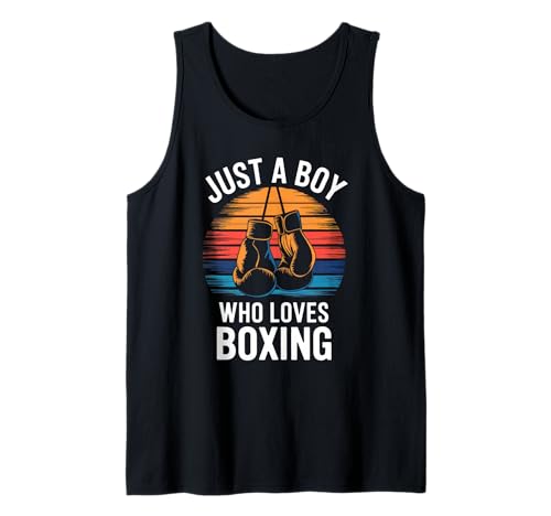 Herren Just A Boy Who Loves Boxhandschuhe Punch Kids Boxen Tank Top Herren Just A Boy Who Loves Boxhandschuhe Punch Kids Boxen Tank Top von Funny Boxing Apparel for Men Women