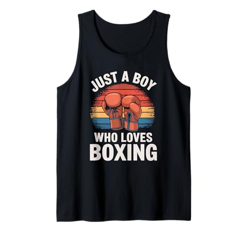 Herren Just A Boy Who Loves Boxtraining Gear Boys Boxing Tank Top Herren Just A Boy Who Loves Boxtraining Gear Boys Boxing Tank Top von Funny Boxing Apparel for Men Women