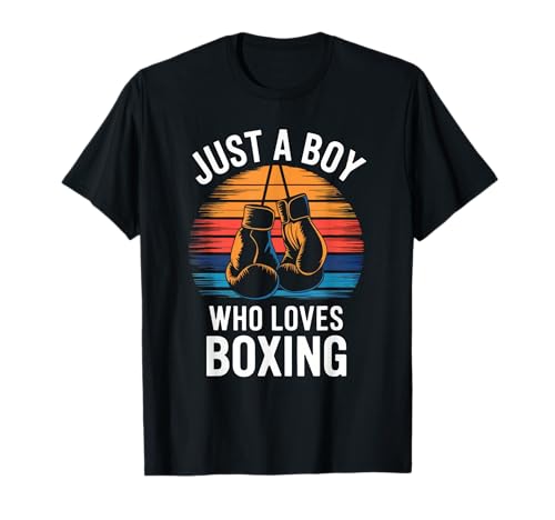 Just A Boy Who Loves Boxhandschuhe Punch Kids Boxen T-Shirt Just A Boy Who Loves Boxhandschuhe Punch Kids Boxen T-Shirt von Funny Boxing Apparel for Men Women