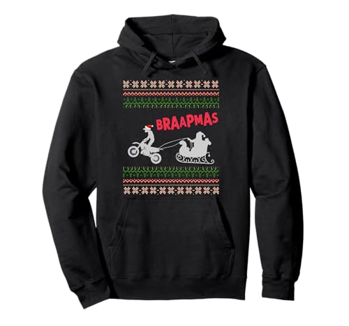 Braaap Xmas Motocross Funny Herren Dirt Bike Weihnachten Pullover Hoodie Braaap Xmas Motocross Funny Herren Dirt Bike Weihnachten Pullover Hoodie von Funny Braaap Dirt Bike Christmas Santa Sleigh