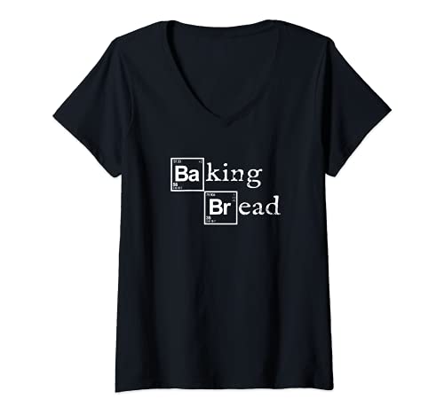 Damen backen brot tshirt lustig essen brot backen brot backen brot backen t T-Shirt mit V-Ausschnitt Damen backen brot tshirt lustig essen brot backen brot backen brot backen t T-Shirt mit V-Ausschnitt von Funny Bread Shirt & Funny Bread T-Shirts