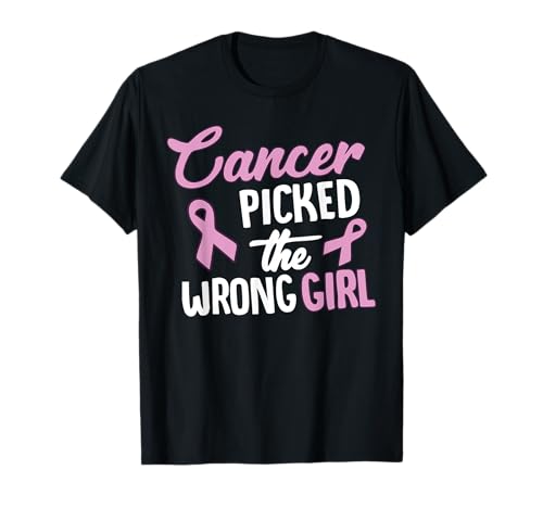 Krebs hat das falsche Mädchen ausgewählt Lustiger Brustkrebs T-Shirt Krebs hat das falsche Mädchen ausgewählt Lustiger Brustkrebs T-Shirt von Funny Breast Cancer Gift Ideas