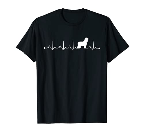 Herzschlag EKG Puls Briard Mama Hundehalter T-Shirt Herzschlag EKG Puls Briard Mama Hundehalter T-Shirt von Funny Briard Heartbeat Dog Lover