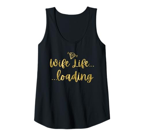 Damen Wife Life Loading Dunkelgelb Bachelorette Tank Top Damen Wife Life Loading Dunkelgelb Bachelorette Tank Top von Funny Bride