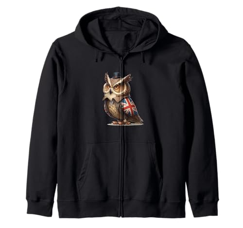 Cooles Britisches Eule-Kostüm für Jungen und Mädchen Kapuzenjacke Cooles Britisches Eule-Kostüm für Jungen und Mädchen Kapuzenjacke von Funny British Owl Outfit