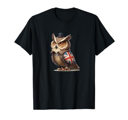 Cooles Britisches Eule-Kostüm für Jungen und Mädchen T-Shirt Cooles Britisches Eule-Kostüm für Jungen und Mädchen T-Shirt von Funny British Owl Outfit