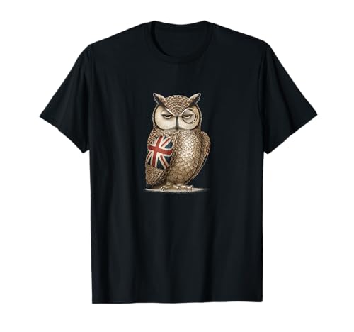 Cooles Vereinigtes Königreich Eule Kostüm für Jungen und Mädchen T-Shirt Cooles Vereinigtes Königreich Eule Kostüm für Jungen und Mädchen T-Shirt von Funny British Owl Outfit