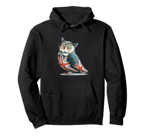Tolle Eule mit britischen Farben für Erwachsene und Kinder Pullover Hoodie Tolle Eule mit britischen Farben für Erwachsene und Kinder Pullover Hoodie von Funny British Owl Outfit