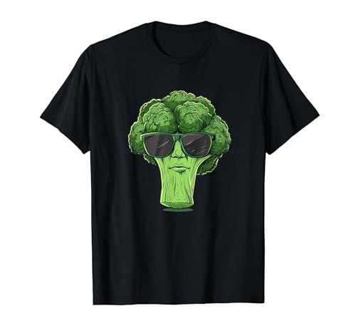 Cooles Gemüse Sonnenbrille Outfit für Jungen und Mädchen T-Shirt von Funny Broccoli Sunglasses