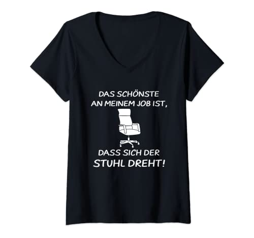 Damen Lustiger Bürospruch Büro Bürostuhl Bürohumor Job Langweilig T-Shirt mit V-Ausschnitt Damen Lustiger Bürospruch Büro Bürostuhl Bürohumor Job Langweilig T-Shirt mit V-Ausschnitt von Funny Bürohumor Bürospruch Geschenk