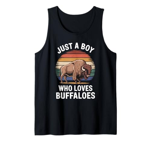 Herren Just A Boy Who Loves Buffaloes Animal Fan Kids Buffalo Tank Top Herren Just A Boy Who Loves Buffaloes Animal Fan Kids Buffalo Tank Top von Funny Buffalo Lover Clothing