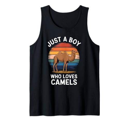 Herren Just A Boy Who Loves Camels Desert Fan für Kinder, Jungen, Kamel Tank Top Herren Just A Boy Who Loves Camels Desert Fan für Kinder, Jungen, Kamel Tank Top von Funny Camel Lover Clothing