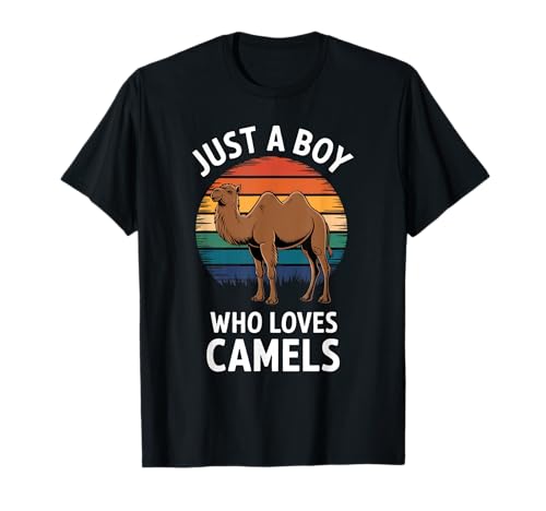 Just A Boy Who Loves Kamele Desert Wildlife Fan Kinder Kamel T-Shirt Just A Boy Who Loves Kamele Desert Wildlife Fan Kinder Kamel T-Shirt von Funny Camel Lover Clothing