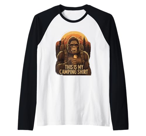 Bigfoot Camping Mens Womens Kids This is My Camping Raglan Bigfoot Camping Mens Womens Kids This is My Camping Raglan von Funny Camper This Is My Camping Tee