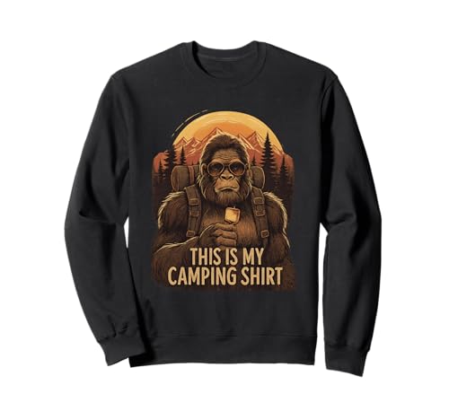 Bigfoot Camping Mens Womens Kids This is My Camping Sweatshirt Bigfoot Camping Mens Womens Kids This is My Camping Sweatshirt von Funny Camper This Is My Camping Tee