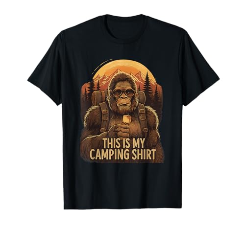 Bigfoot Camping Mens Womens Kids This is My Camping T-Shirt Bigfoot Camping Mens Womens Kids This is My Camping T-Shirt von Funny Camper This Is My Camping Tee