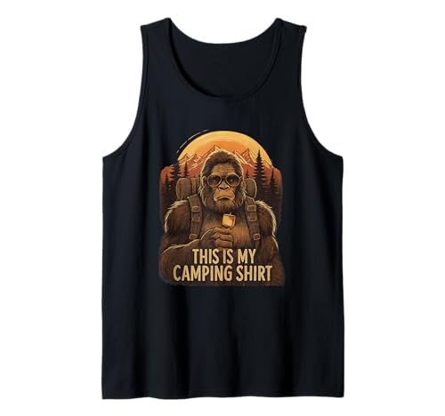 Bigfoot Camping Mens Womens Kids This is My Camping Tank Top von Funny Camper This Is My Camping Tee