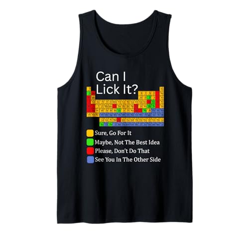 Can I Lick It Funny 100 days of School Periodensystem Kids Tank Top Can I Lick It Funny 100 days of School Periodensystem Kids Tank Top von Funny Can I Lick It Periodic Table Teacher Student