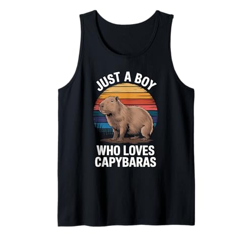Herren Nur EIN Junge, der Capybaras liebt Süße Tierliebhaberin Capybara Tank Top Herren Nur EIN Junge, der Capybaras liebt Süße Tierliebhaberin Capybara Tank Top von Funny Capybara Apparel for Men Women