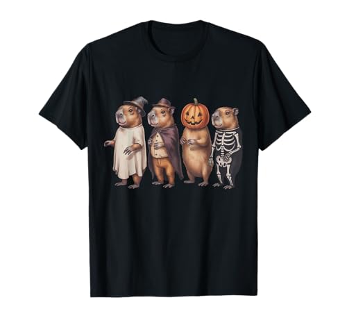Lustiges Capybara-Halloween-Halloween-Gespenst für Kinder, Jungen und Herren T-Shirt von Funny Capybara Ghost Halloween