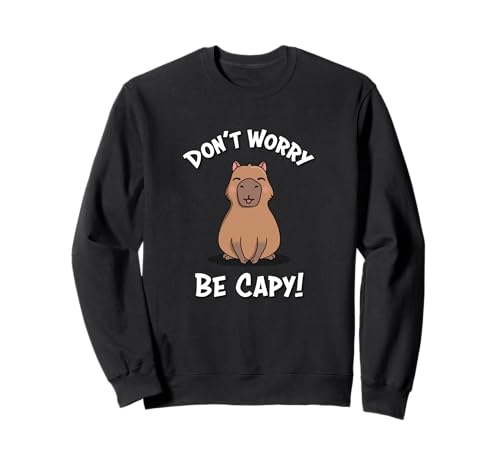 Kawaii Kids Boys Don't Worry Be Capy Meme Lover Capybara Sweatshirt Kawaii Kids Boys Don't Worry Be Capy Meme Lover Capybara Sweatshirt von Funny Cartoon Capybara Gifts TShirts & Hoodies