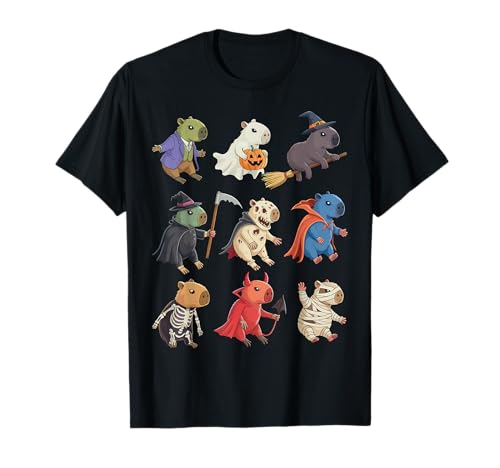 Capybara Gruselige Hexe Boo Zombie Capybara Halloween Jungen Kind T-Shirt Capybara Gruselige Hexe Boo Zombie Capybara Halloween Jungen Kind T-Shirt von Funny Capybara Halloween Costume For Boys Girl Kid