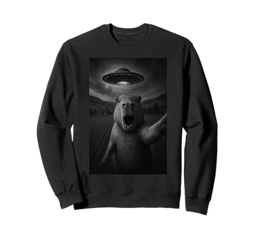 Lustiges Capybara-Selfie mit Alien-UFO für Jungen, Männer, Frauen, Kinder Sweatshirt Lustiges Capybara-Selfie mit Alien-UFO für Jungen, Männer, Frauen, Kinder Sweatshirt von Funny Capybara Selfie Graphic Tees Apparel