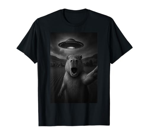 Lustiges Capybara-Selfie mit Alien-UFO für Jungen, Männer, Frauen, Kinder T-Shirt Lustiges Capybara-Selfie mit Alien-UFO für Jungen, Männer, Frauen, Kinder T-Shirt von Funny Capybara Selfie Graphic Tees Apparel