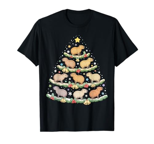 Christmas Tree Xmas Capybara Pyjama Funny Xmas Capybara Kids T-Shirt von Funny Capybaras Christmas Santa Xmas Reindeer