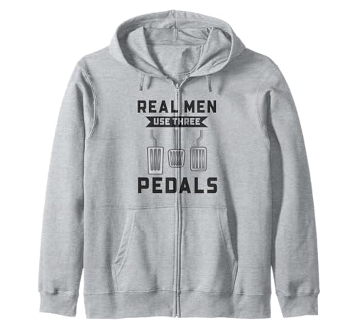 Echte Männer benutzen drei Pedale Lustiger Automechaniker Manueller Fahrer Kapuzenjacke Echte Männer benutzen drei Pedale Lustiger Automechaniker Manueller Fahrer Kapuzenjacke von Funny Car Mechanics Gifts & Accessories