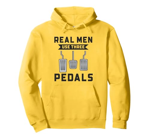 Echte Männer benutzen drei Pedale Lustiger Automechaniker Manueller Fahrer Pullover Hoodie Echte Männer benutzen drei Pedale Lustiger Automechaniker Manueller Fahrer Pullover Hoodie von Funny Car Mechanics Gifts & Accessories