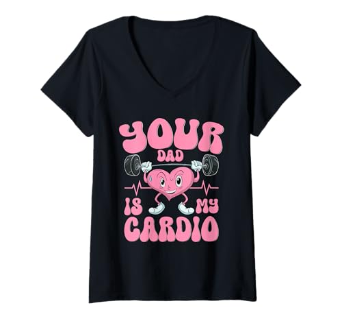 Damen Lustiges Cardio-Training, Laufen T-Shirt mit V-Ausschnitt Damen Lustiges Cardio-Training, Laufen T-Shirt mit V-Ausschnitt von Funny Cardio Workout Lover Fitness Humor
