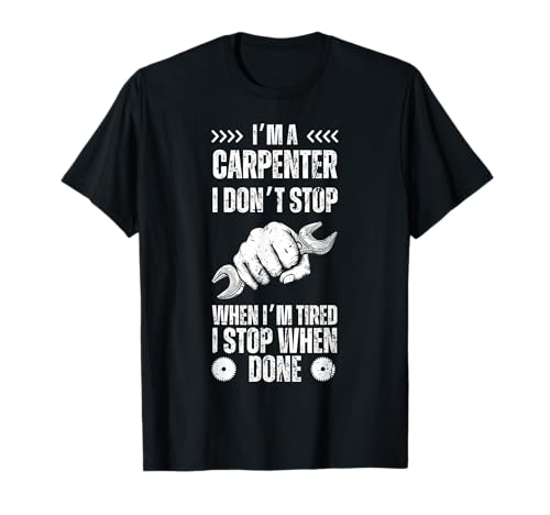 Lustige Tischlerkunst für Männer Frauen Tischlerwerkzeug Zimmerei T-Shirt Lustige Tischlerkunst für Männer Frauen Tischlerwerkzeug Zimmerei T-Shirt von Funny Carpenter Gift Carpentry Woodworker