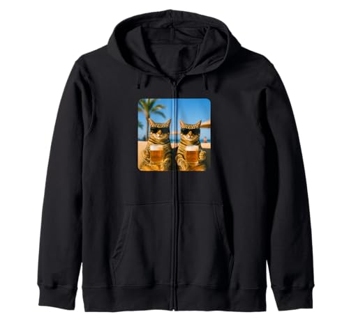 Beach Cats Drinking Beer Meme Funny Summer Waiter Bar Man Kapuzenjacke Beach Cats Drinking Beer Meme Funny Summer Waiter Bar Man Kapuzenjacke von Funny Cat Drinking Beer Meme Tops ...