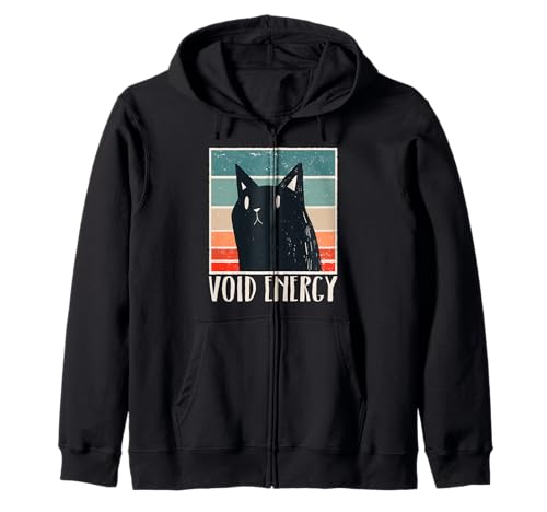 Void Energy Schwarze Katze Lustige Katze für Männer Frauen Kapuzenjacke von Funny Cat Feline Lover Products