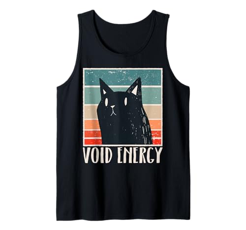 Void Energy Schwarze Katze Lustige Katze für Männer Frauen Tank Top von Funny Cat Feline Lover Products