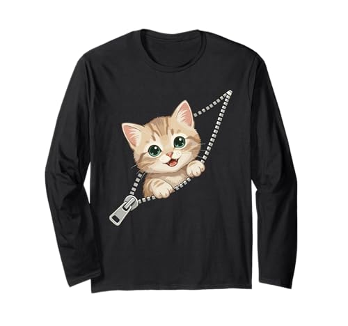 Katzenkostüm, Jungen & Mädchen | Süßes Kätzchen Langarmshirt Katzenkostüm, Jungen & Mädchen | Süßes Kätzchen Langarmshirt von Funny Cat Graphics, Designs & Outfits for Kids