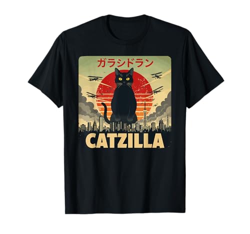 Catzilla Cat Japanese Art Funny Cat Gifts for Men Women Kid T-Shirt Catzilla Cat Japanese Art Funny Cat Gifts for Men Women Kid T-Shirt von Funny Cat Lover Catzilla Outfits
