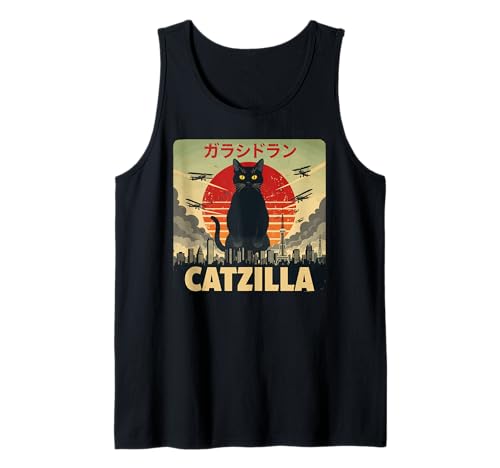 Catzilla Cat Japanese Art Funny Cat Gifts for Men Women Kid Tank Top Catzilla Cat Japanese Art Funny Cat Gifts for Men Women Kid Tank Top von Funny Cat Lover Catzilla Outfits