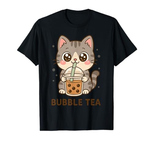 Süßes Cat Boba Tea Japanisches Anime-Grafik-T-Shirt für Teenager und Mädchen T-Shirt Süßes Cat Boba Tea Japanisches Anime-Grafik-T-Shirt für Teenager und Mädchen T-Shirt von Funny Cat Lover Gifts Graphic Tees Art