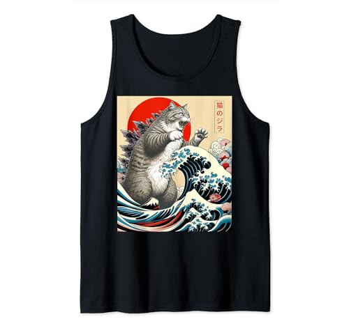 Catzilla Cat, japanisches Kunstkatzengeschenk für Herren, Damen und Kinder, lustig Tank Top Catzilla Cat, japanisches Kunstkatzengeschenk für Herren, Damen und Kinder, lustig Tank Top von Funny Cat Lover Gifts Graphic Tees Japanese Art