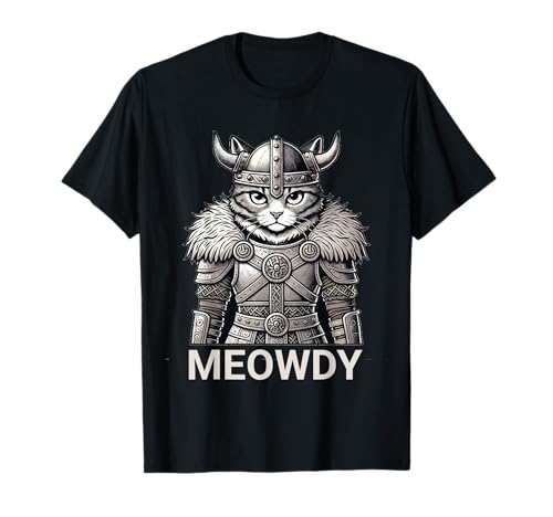 Cat Meowdy Nordic Viking for Moody Women Girl Cat Lover T-Shirt Cat Meowdy Nordic Viking for Moody Women Girl Cat Lover T-Shirt von Funny Cat Pun Cats Meow Howdy Mash